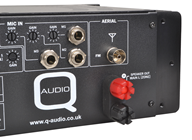 1 to 2 Zone Mixer Amplifier with Media Player Bluetooth 2 x 160W 4 Ohms